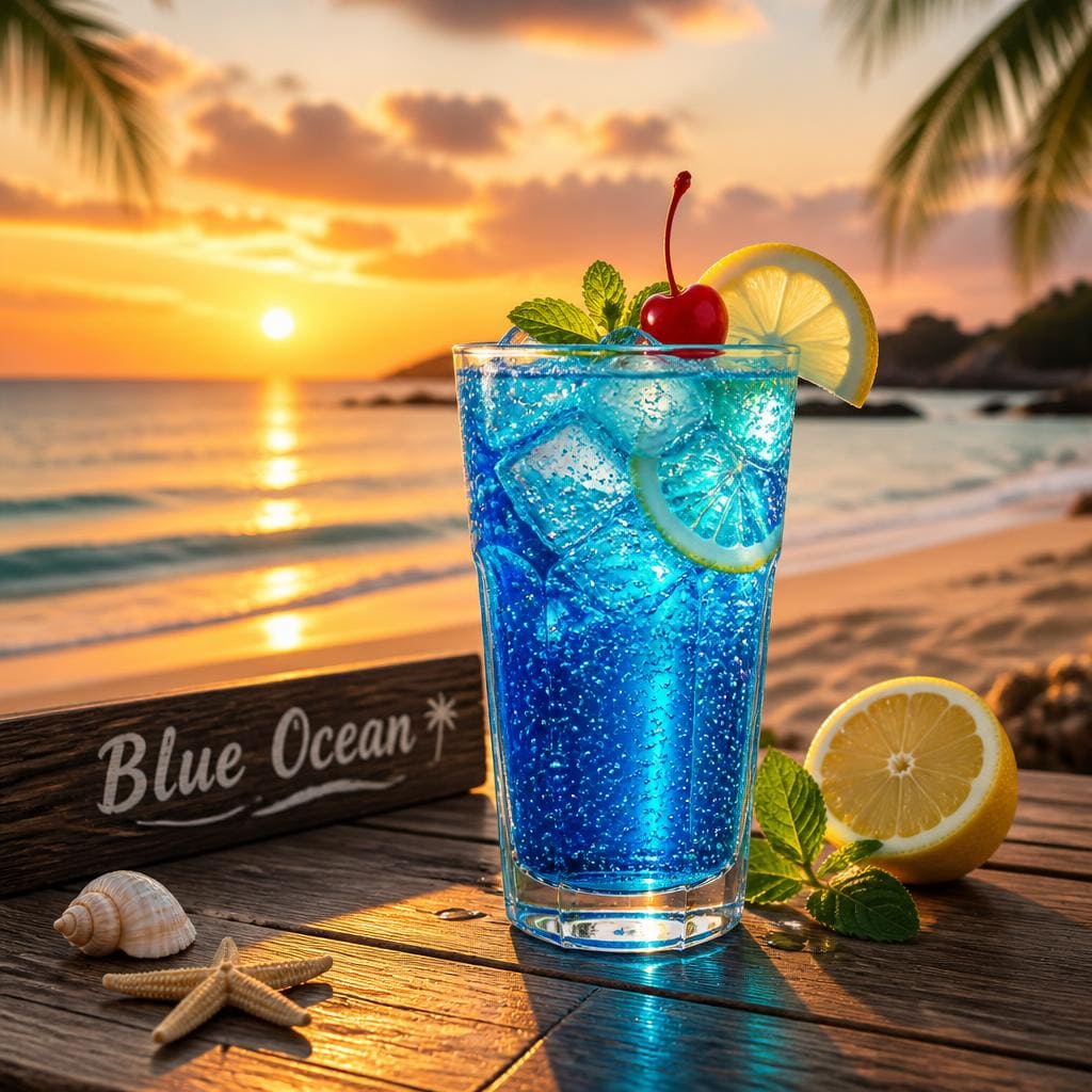 Blue Ocean Warkop 88 dengan tampilan segar dan rasa sparkling